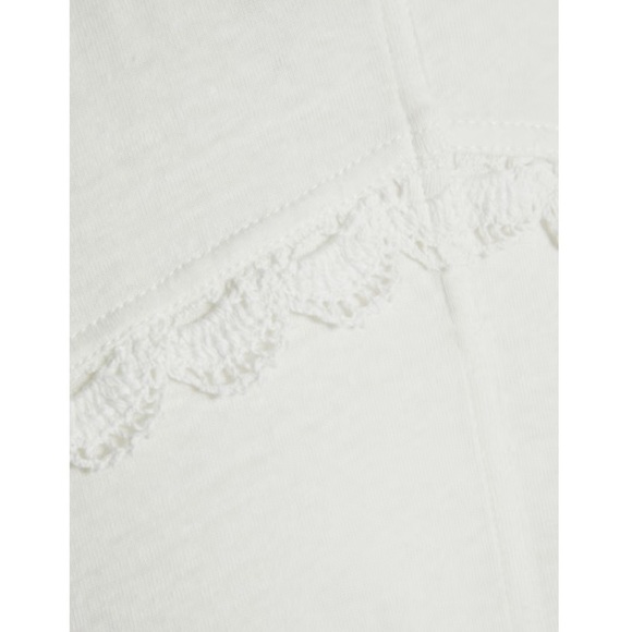 NWOT Derek Lam 10 Crosby Crochet-Trimmed Linen/ Cotton Blend Jersey Dress size S - Picture 8 of 15